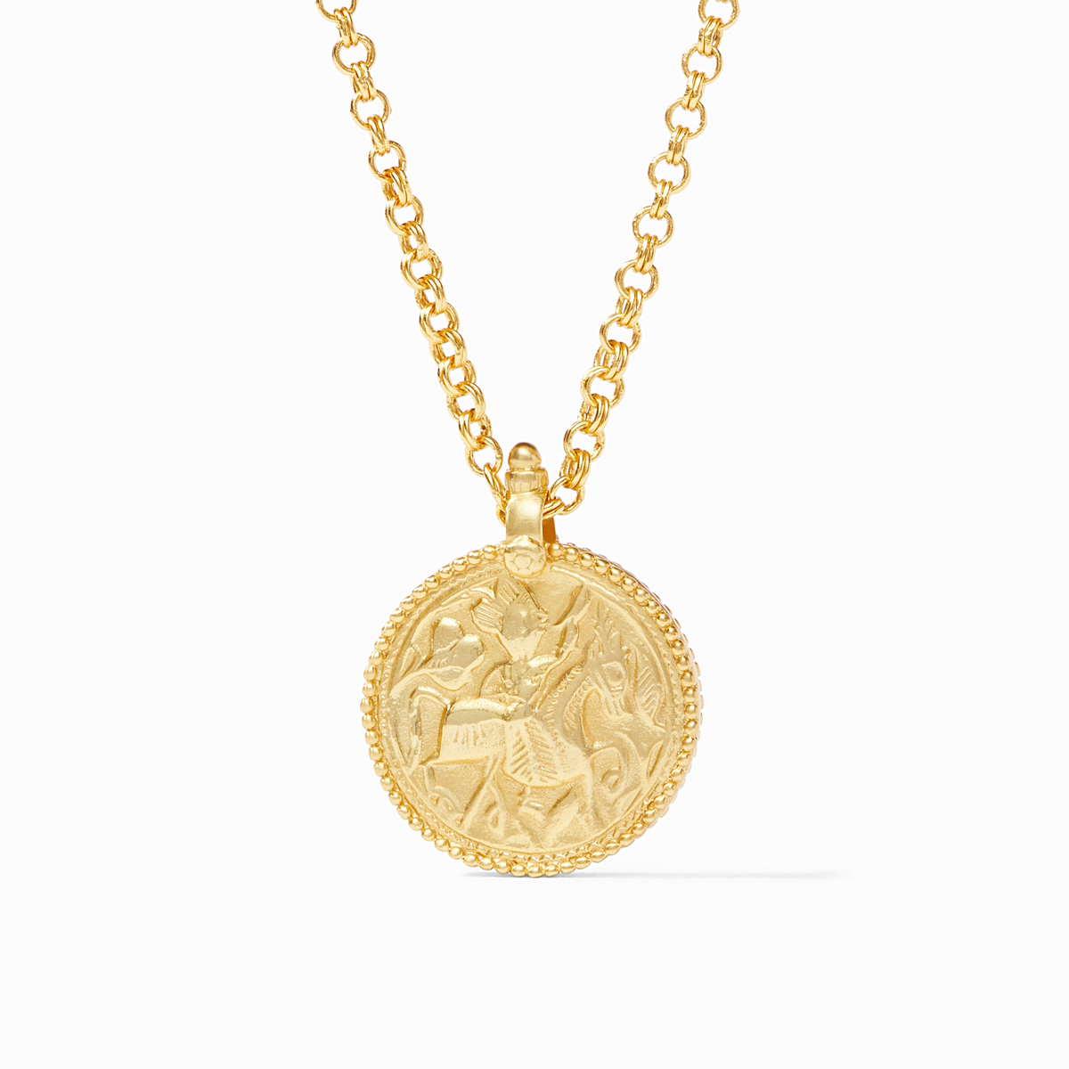 Gold Collection Coin Pendant Necklace By Julie Vos