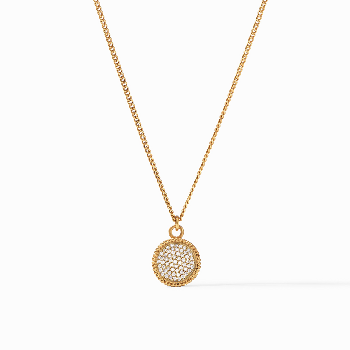 Gold Collection Fleur-de-Lis Solitaire Necklace By Julie Vos