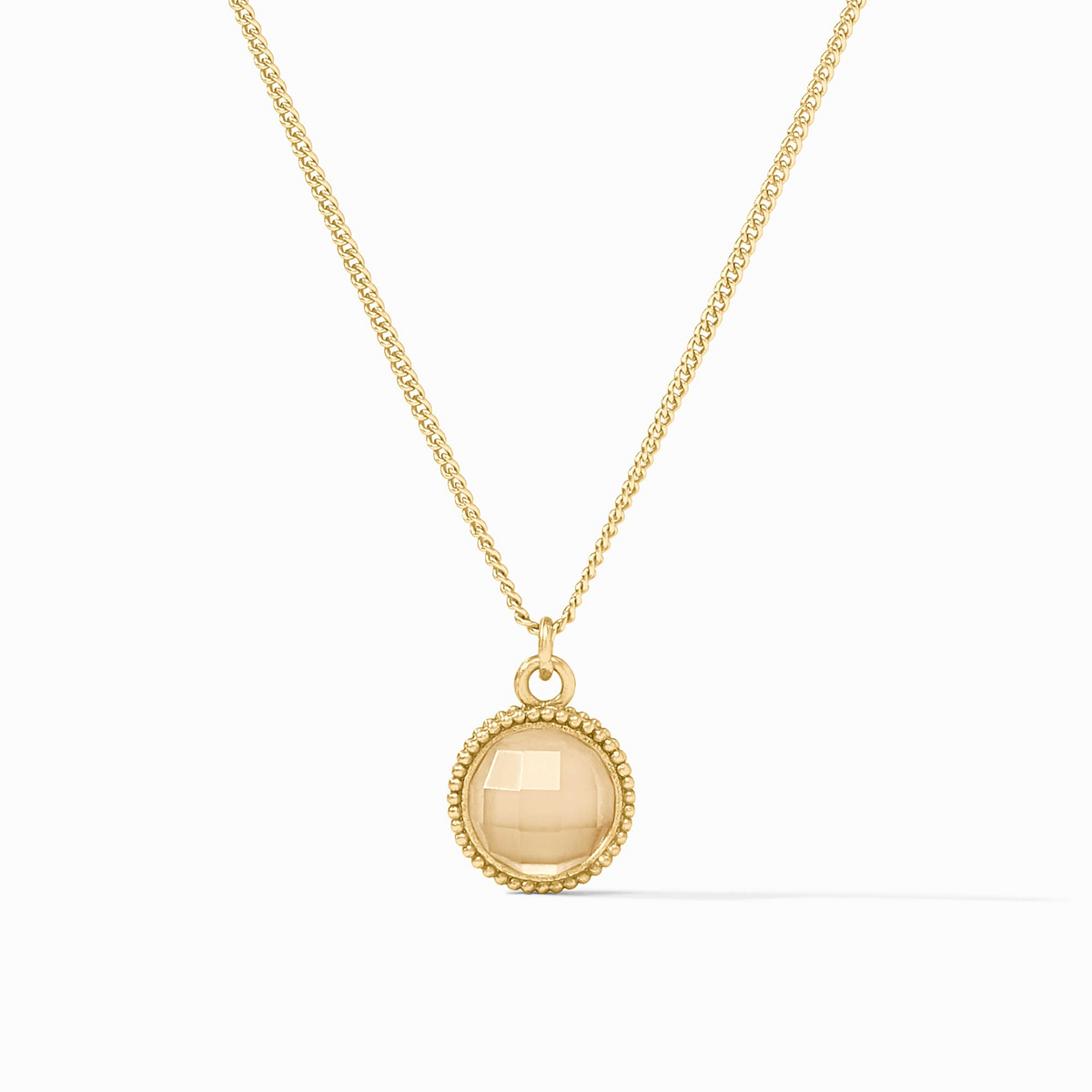 Gold Collection Fleur-de-Lis Solitaire Necklace By Julie Vos