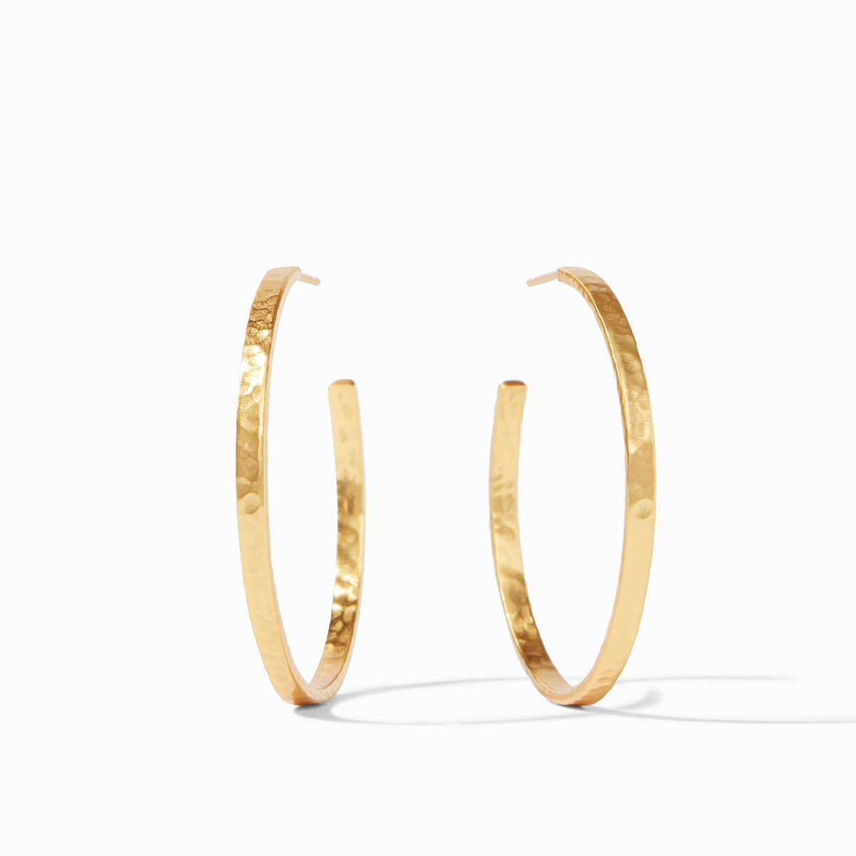 Gold Collection Crescent Hoop Earrings By Julie Vos