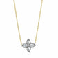 Sterling Silver Two Tone Bloom Petal Necklace By Freida Rothman