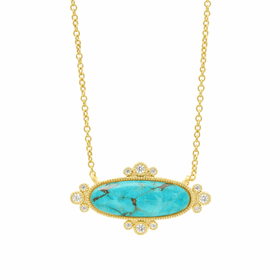 Sterling Silver Yellow Gold Brooklyn Coast Pendant Necklace By Freida Rothman