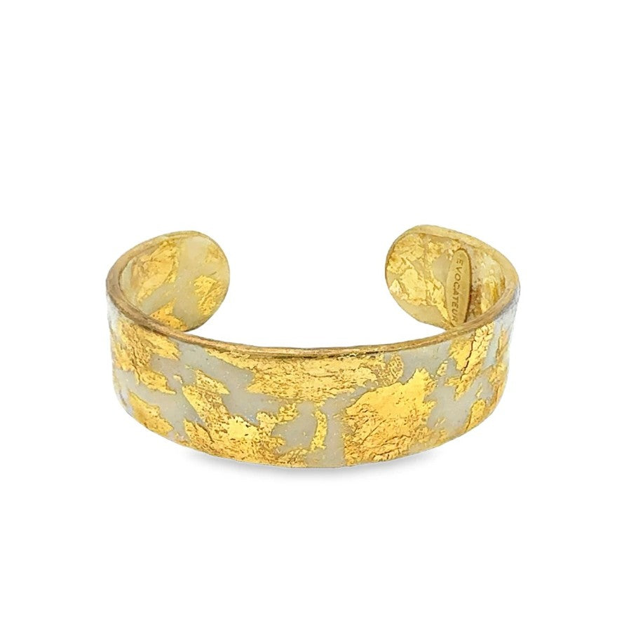 Dazzled Iridescent Cream Cuff by Evocateur