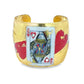 Queen of Hearts Cuff by Evocateur