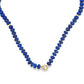 Gold Filled Yellow Gold Lapis with Rondelles Beaded Necklace