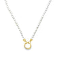 14 Karat Yellow Gold Pearl and Gold Charm Holder Necklace by Mazza