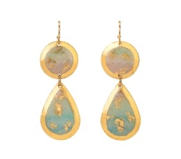Gold Plated Dangle Earrings
