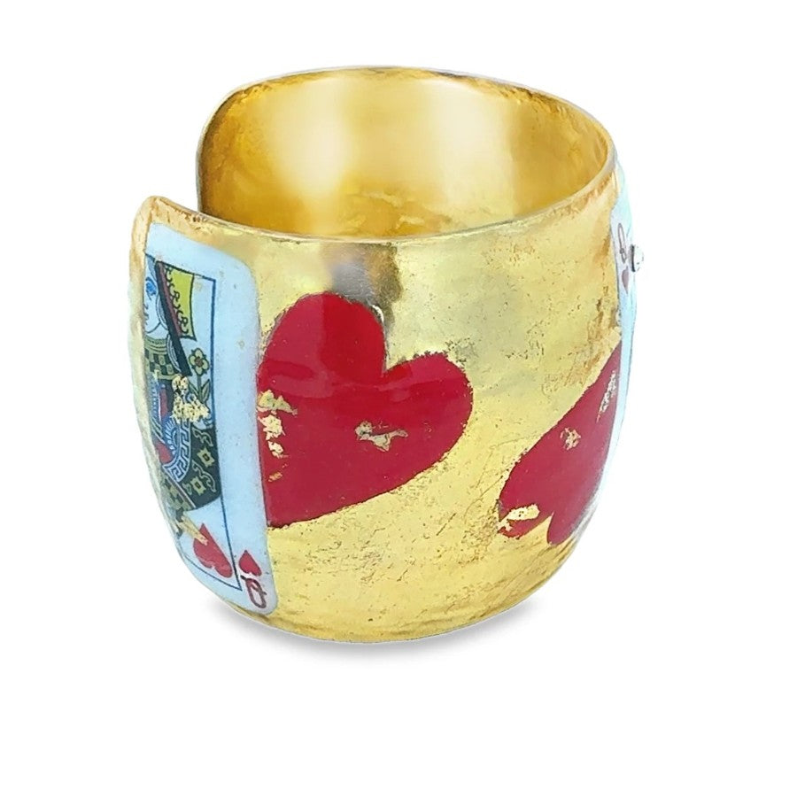 Queen of Hearts Cuff by Evocateur